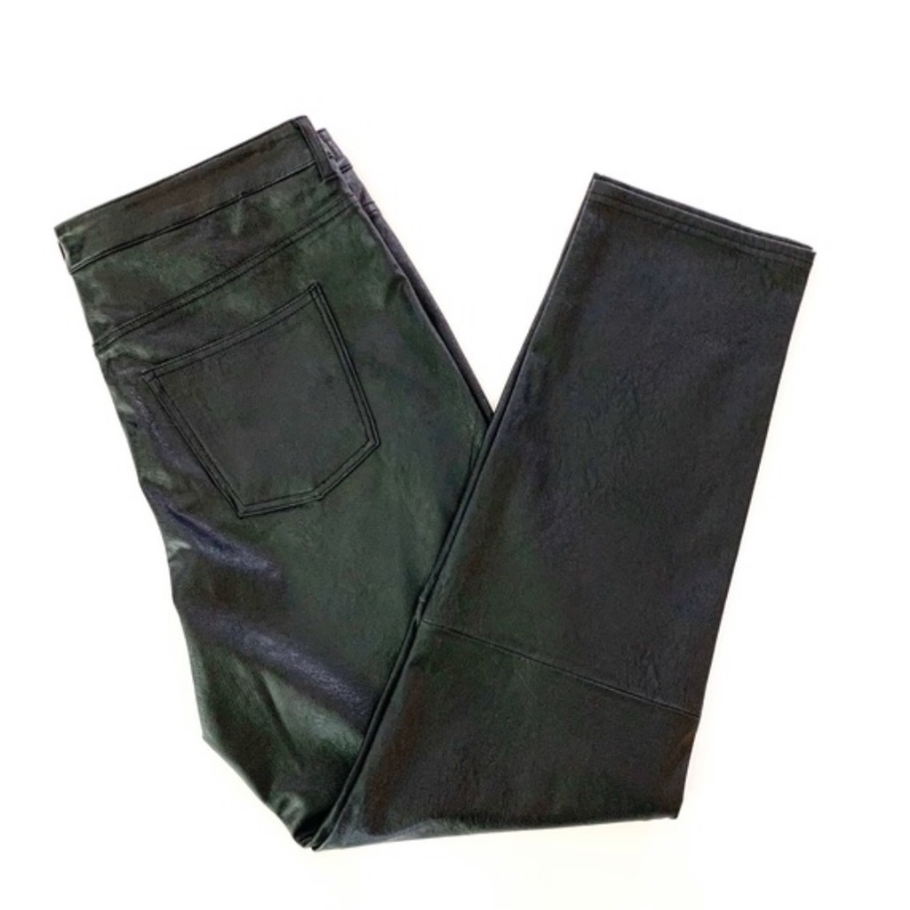 7 For All Mankind Faux Leather Pants Black Size M